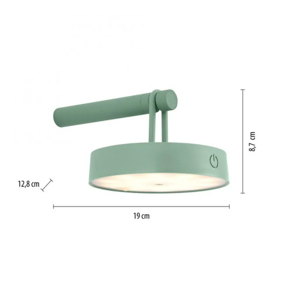 LED Wandlampe Dimmer Touch Schalter IP44 2700 K Grün