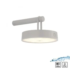 LED Wandlampe Dimmer Touch Schalter IP44 2700 K Greige