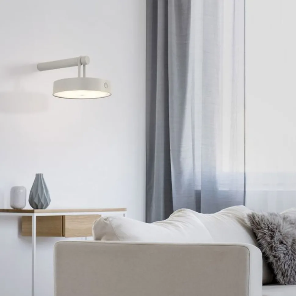 LED Wandlampe Dimmer Touch Schalter IP44 2700 K Greige