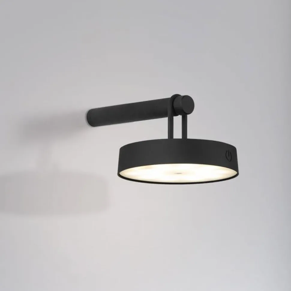 LED Wandlampe Dimmer Touch Schalter IP44 130 lm Schwarz