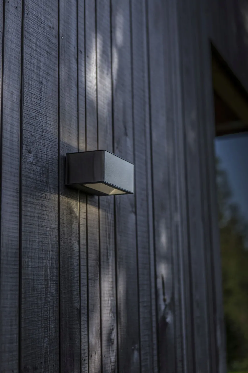 LED Wandlampe Edelstahl in Nickel 4000 K IP54 Up Down