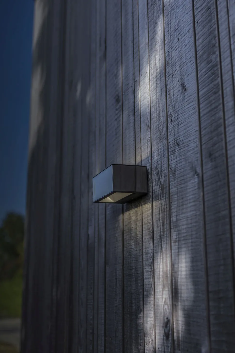 LED Wandlampe Edelstahl in Nickel 4000 K IP54 Up Down