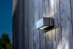 LED Wandlampe Edelstahl in Nickel 4000 K IP54 Up Down