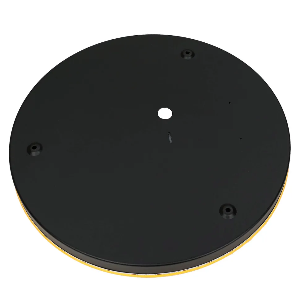 LED Wandlampe flach Ø 35 cm in Gold 3000 K 160 lm Holz