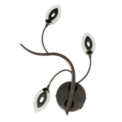 LED Wandlampe GORI Rostbraun Floral Modern