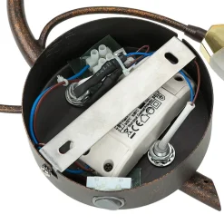 LED Wandlampe GORI Rostbraun Floral Modern