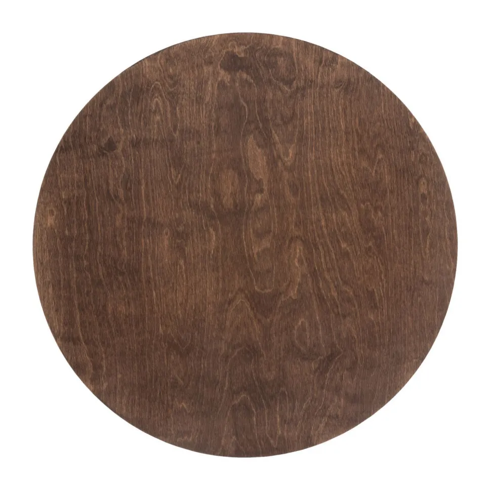 LED Wandlampe Holz indirektes Licht Ø50 cm warmweiß