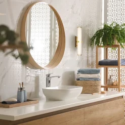 LED Wandlampe IP44 Glas Metall in Gold 43 cm Bad Spiegel