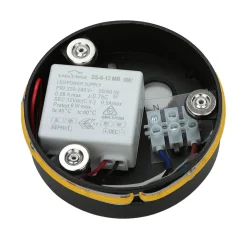 LED Wandlampe Metall Ø 15 cm Braun matt 3000 K 60 lm rund