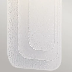 LED Wandlampe Metall Glas H: 43,2 cm in Messing Weiß