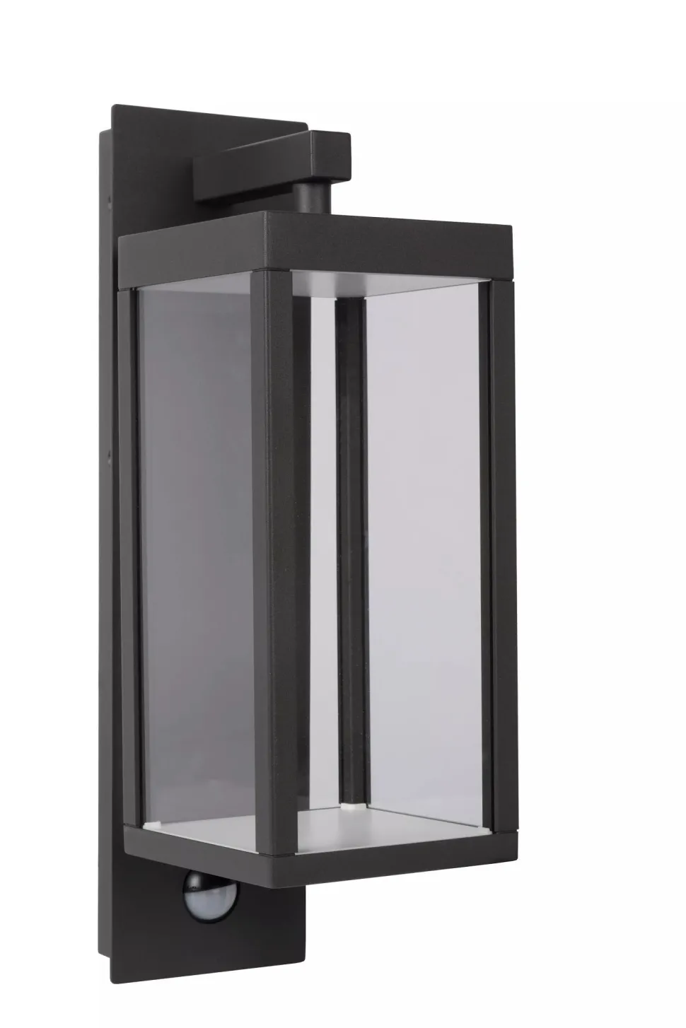 LED Wandlampe mit Bewegungsmelder Aluminium Glas 3000 K