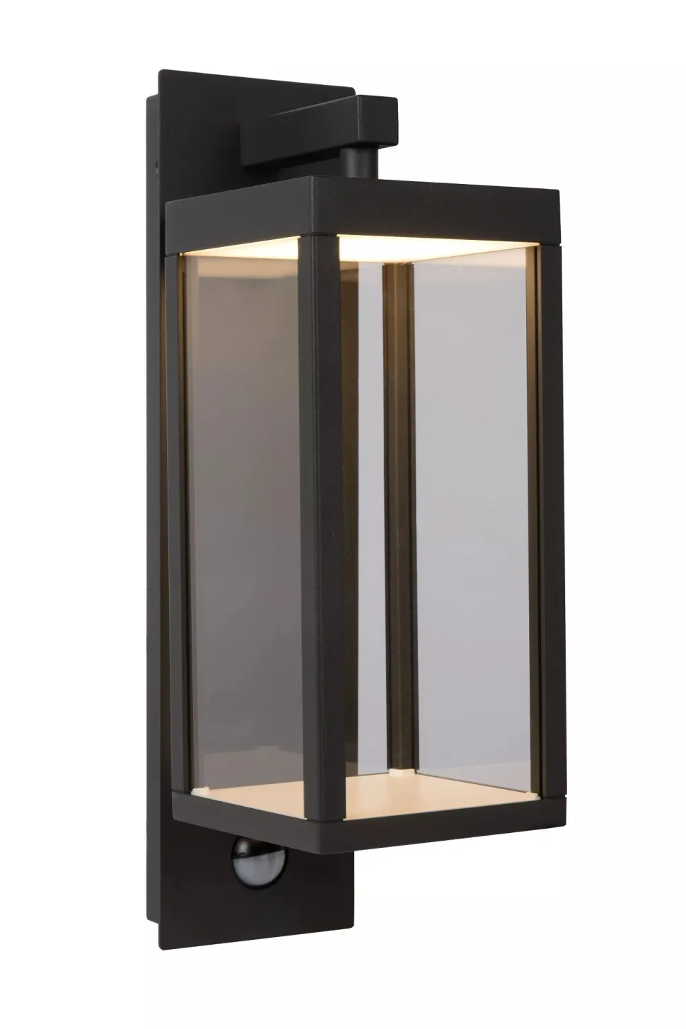 LED Wandlampe mit Bewegungsmelder Aluminium Glas 3000 K