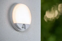 LED Wandlampe mit Bewegungsmelder Ø21 cm IP54 3000 K