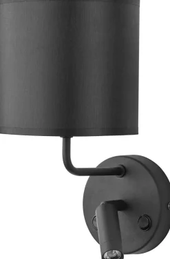 LED Wandlampe mit Leselicht in Schwarz Lampe PASA