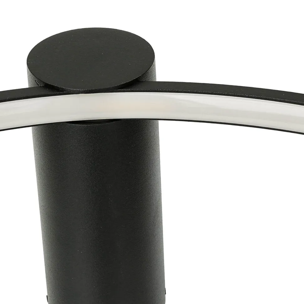 LED Wandlampe Schwarz 3000 K Ring Ø 45 cm Modern