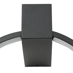 LED Wandlampe Schwarz Aluminium 3000 K 190 lm Ø 18 cm