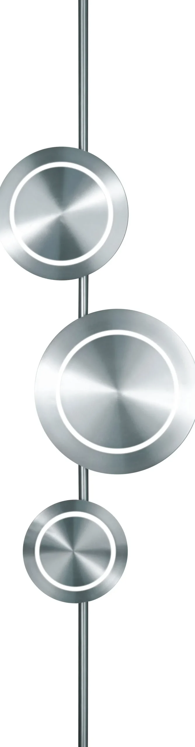 LED Wandlampe Silber H:120 cm 1008 lm 3000 K dimmbar