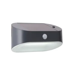 LED Wandlampe Solar Bewegungssensor Metall IP44 Outdoor