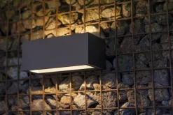 LED Wandlampe Up Down Aluminium Anthrazit 3000 K IP54