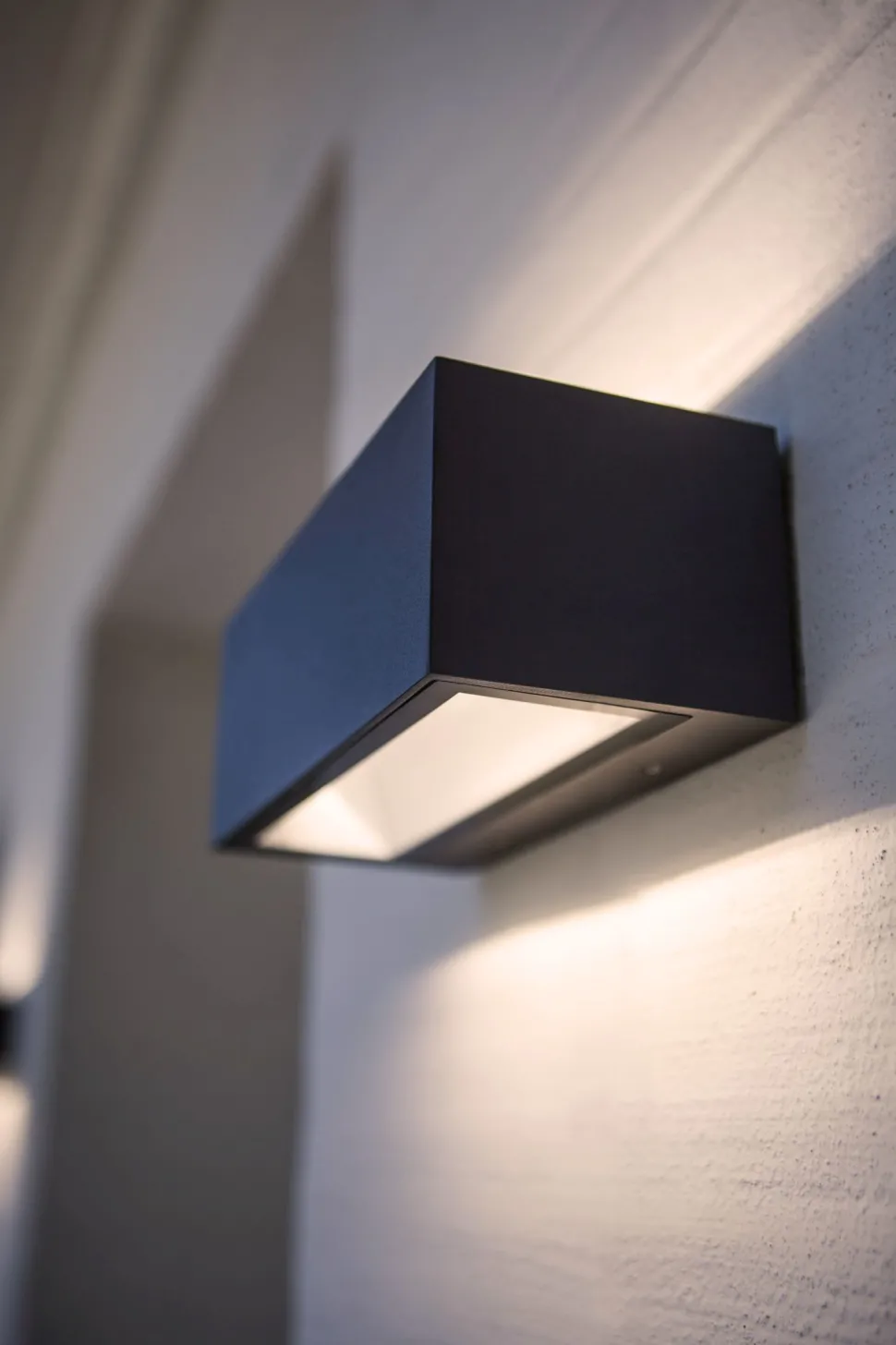 LED Wandlampe Up Down Aluminium Anthrazit B:14 cm IP54