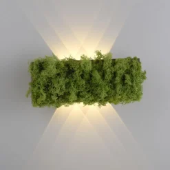 LED Wandlampe Up Down B:32 cm 3000 K 130 lm aus Moos