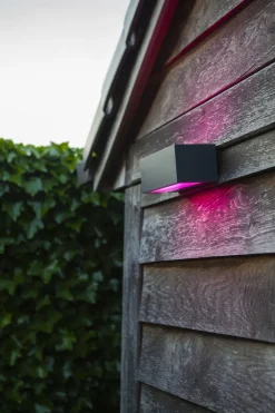 LED Wandlampe Up Down dimmbar RGB B:22 cm IP54 900 lm