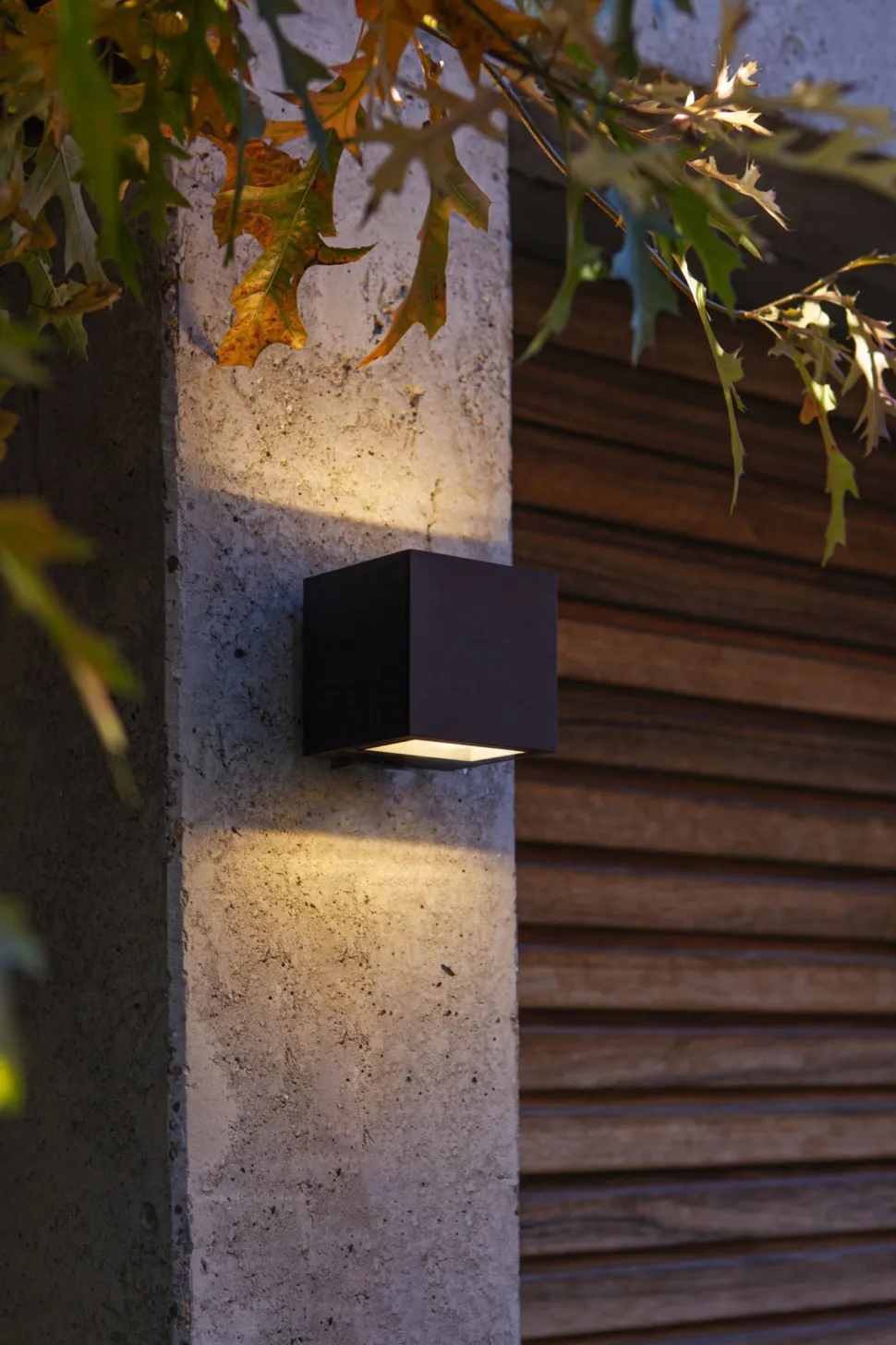 LED Wandlampe Up Down Schwarz B:8,5 cm IP54 850 lm 9 W