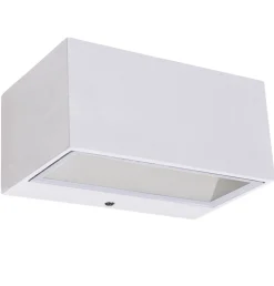 LED Wandlampe Up Down Weiß B:14 cm IP54 4000 K 10 W