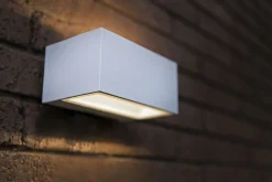 LED Wandlampe Up Down Weiß B:14 cm IP54 4000 K 10 W