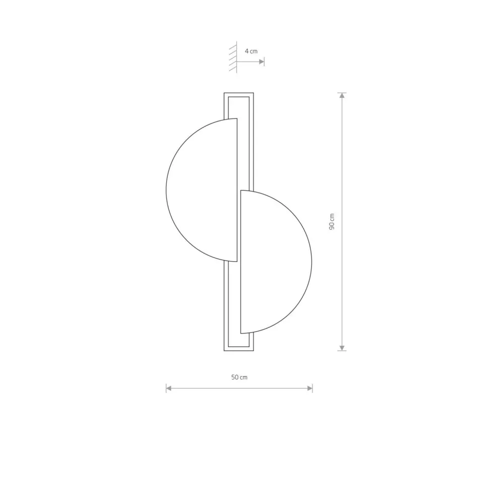 LED Wandleuchte 3000 K 340 lm Schwarz Holz indirekt dekorativ
