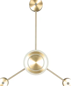 LED Wandleuchte Aluminium dimmbar H:53 cm 3000 K Gold