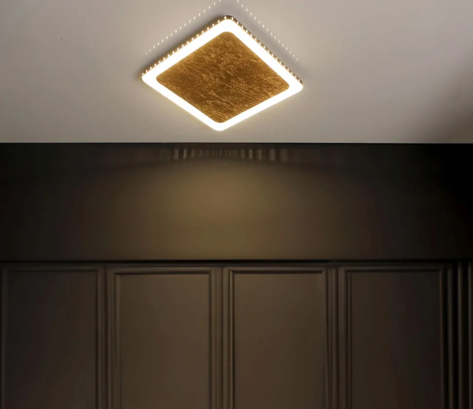 LED Wandleuchte Aluminium Gold Schwarz 3000 K B:31 cm