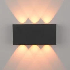 LED Wandleuchte Anthrazit Up Down dimmbar B:17 cm 2 W