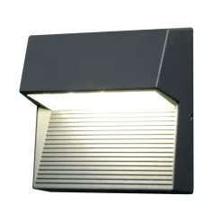 LED Wandleuchte Anthrazit quadratisch IP65 außen