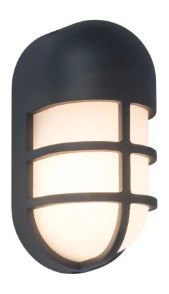 LED Wandleuchte Anthrazit Aluminium H:19,3 cm IP54 14 W