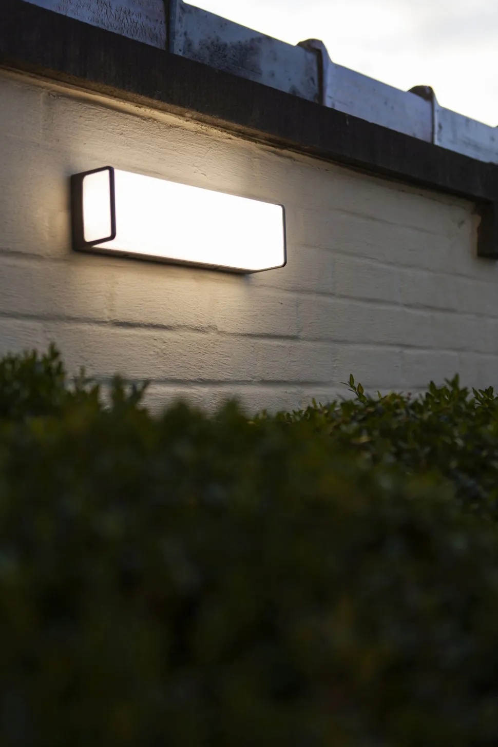 LED Wandleuchte Anthrazit Aluminium IP54 4000 K B:35 cm