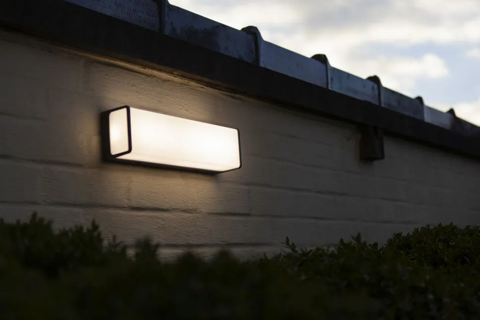 LED Wandleuchte Anthrazit Aluminium IP54 4000 K B:35 cm