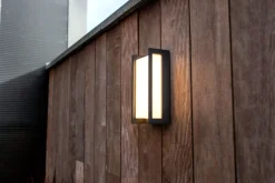 LED Wandleuchte Anthrazit IP54 blendarm BRENSOM