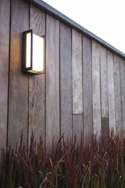 LED Wandleuchte Anthrazit IP54 blendarm BRENSOM