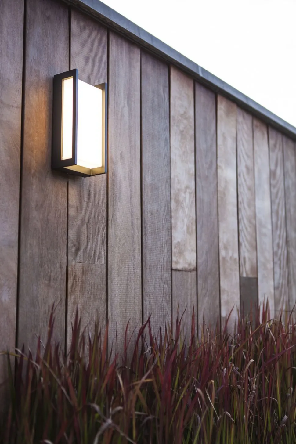 LED Wandleuchte Anthrazit IP54 blendarm BRENSOM