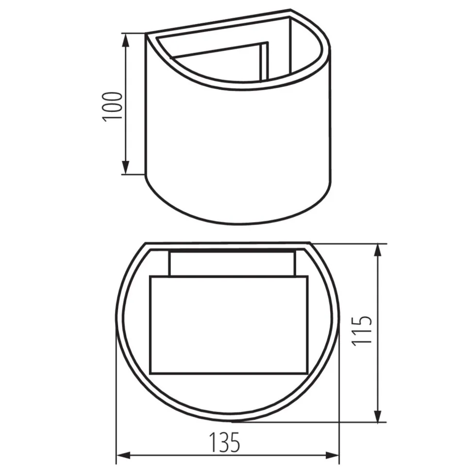 LED Wandleuchte außen Aluminium IP54 Modern Haus Garten