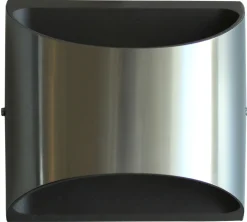 LED Wandleuchte Außen Edelstahl IP44 B:13,1 cm Up Down