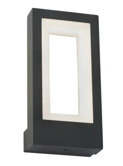 LED Wandleuchte außen IP44 Anthrazit Weiß Aluminium