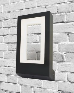 LED Wandleuchte außen IP44 Anthrazit Weiß Aluminium