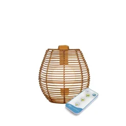 LED Wandleuchte außen kabellos Akku IP54 Rattan