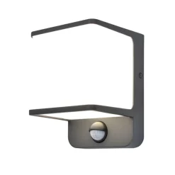 LED Wandleuchte Bewegungsmelder IP54 4000 K Aluminium