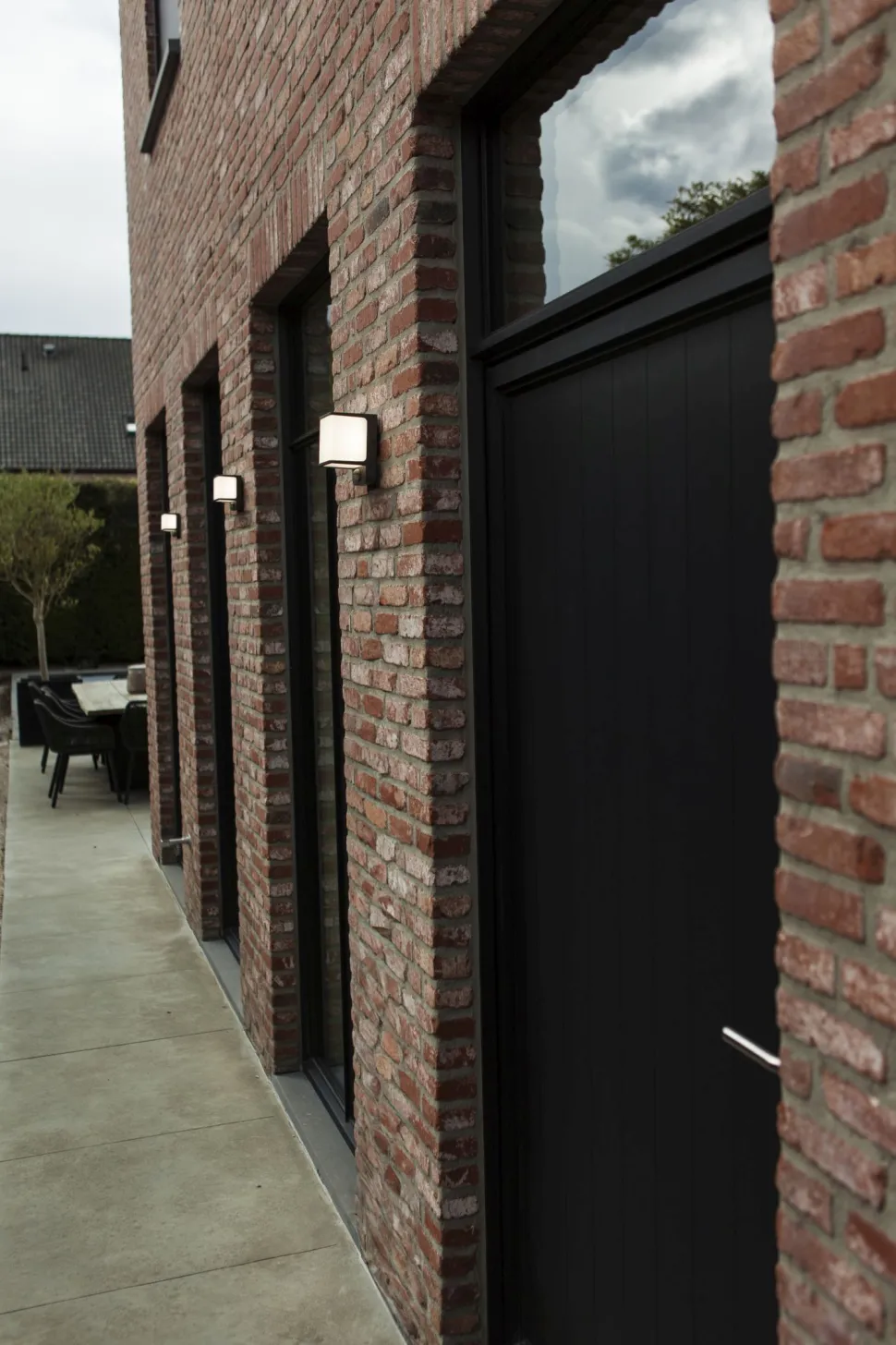 LED Wandleuchte Bewegungsmelder IP54 4000 K Aluminium