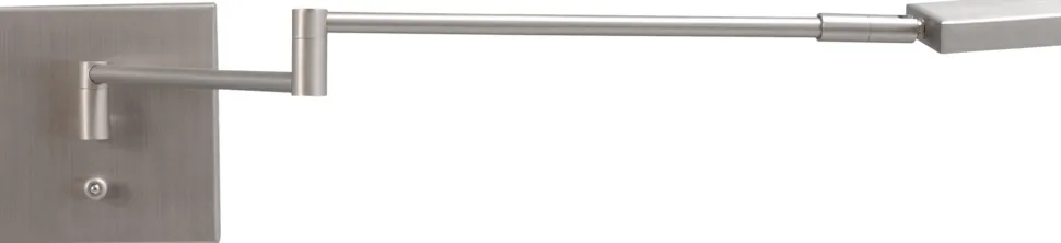 LED Wandleuchte DENIA 1 in Nickel matt dimmbar