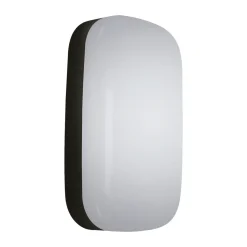 LED Wandleuchte Feuchtraum Outdoor IP65 H: 19,5 cm Schwarz Weiß