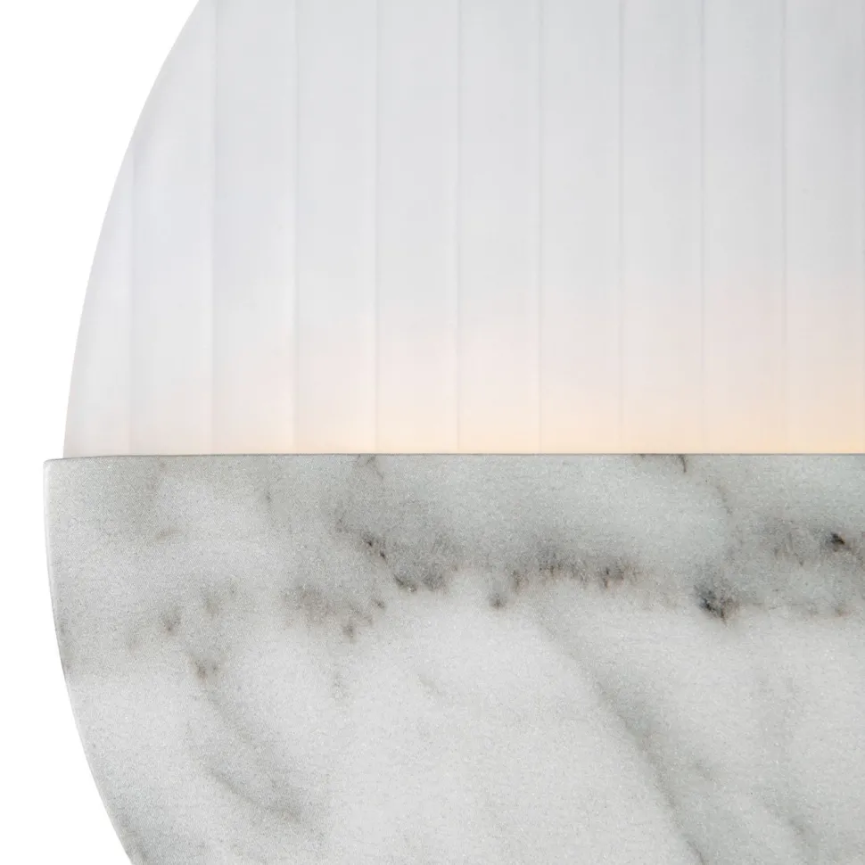 LED Wandleuchte Glas Metall 3000 K warmweiß 200 lm rund